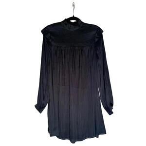 NWT The Kooples Elegant Black Long Sleeve Mini Dress